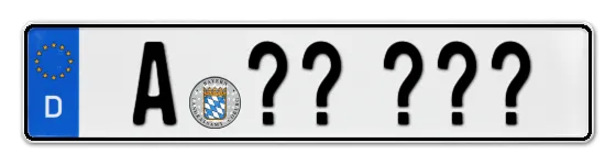 Wunschkennzeichen Augsburg reservieren