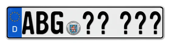 Wunschkennzeichen Altenburg reservieren