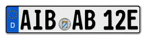 E-Kennzeichen AIBling als Wunschkennzeichen online reservieren