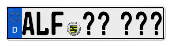 Wunschkennzeichen Alfeld reservieren