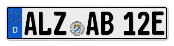 E-Kennzeichen ALZenau als Wunschkennzeichen online reservieren