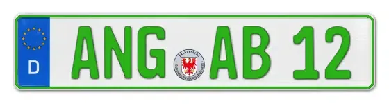 Grüne Kennzeichen ANG online bestellen