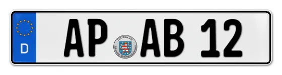 Autokennzeichen APolda