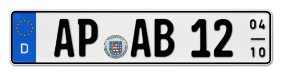 Saisonkennzeichen AP für APolda online bestellen