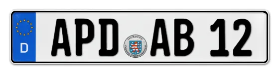 Autokennzeichen APolDa Autokennzeichen APolDa