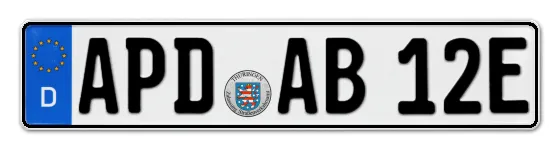 E-Kennzeichen APolDa online bestellen