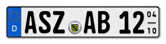 Saisonkennzeichen ASZ für Aue, SchwarZenberg online bestellen