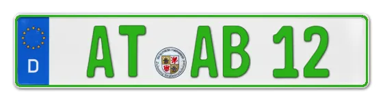 Grüne Kennzeichen AT online bestellen
