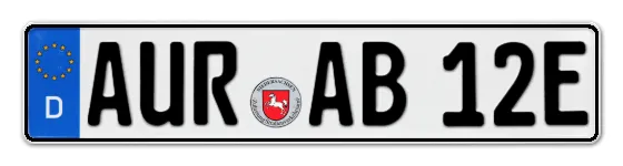E-Kennzeichen AURich online bestellen