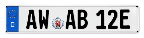 E-Kennzeichen AhrWeiler online bestellen