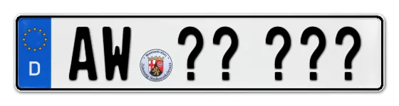 Wunschkennzeichen Ahrweiler reservieren