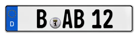 Autokennzeichen Berlin