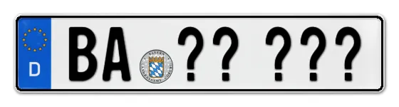 Wunschkennzeichen Bamberg reservieren