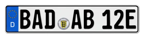 E-Kennzeichen BADen-Baden online bestellen