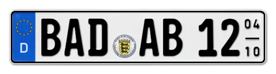 Saisonkennzeichen BADen-Baden Saisonkennzeichen BAD für BADen-Baden online bestellen