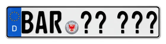 Wunschkennzeichen Barnim reservieren