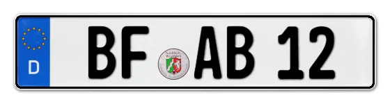 Autokennzeichen BurgsteinFurt