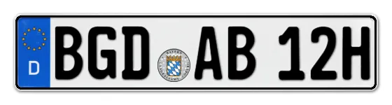 H-Kennzeichen BGD online bestellen