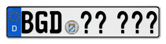 Wunschkennzeichen Berchtesgaden reservieren