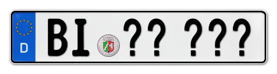 Wunschkennzeichen Bielefeld reservieren