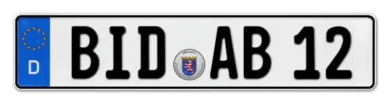 Autokennzeichen BIeDenkopf