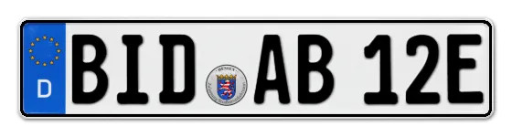 E-Kennzeichen BIeDenkopf online bestellen