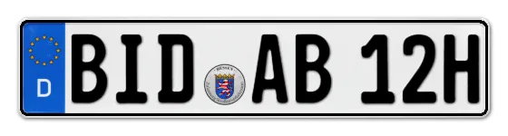 H-Kennzeichen BID online bestellen