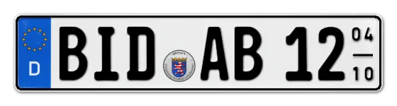 Saisonkennzeichen BID für BIeDenkopf online bestellen
