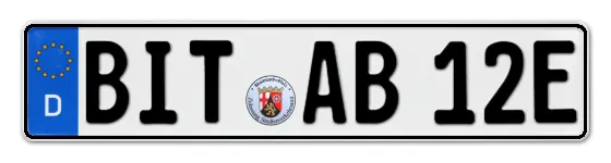 E-Kennzeichen BITburg online bestellen