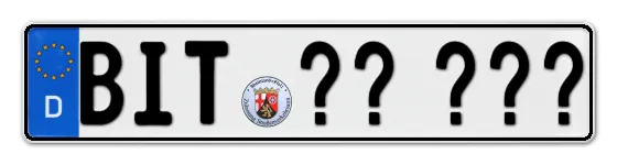 Wunschkennzeichen Bitburg reservieren