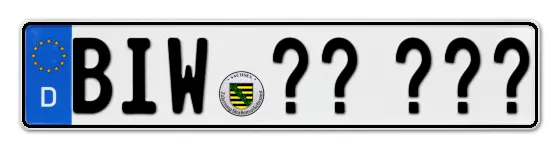 Wunschkennzeichen Bischofswerda reservieren
