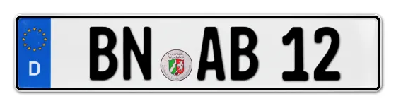 Autokennzeichen BonN