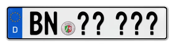 Wunschkennzeichen Bonn reservieren