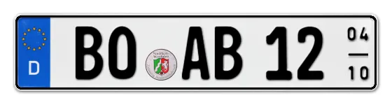 Saisonkennzeichen BO für BOchum online bestellen