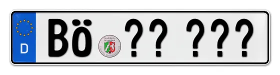 Wunschkennzeichen BÖrde reservieren