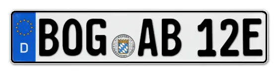 E-Kennzeichen BOGen online bestellen