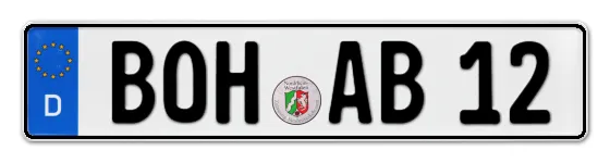 Kennzeichen BOcHolt bestellen