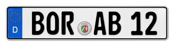 Autokennzeichen BORken
