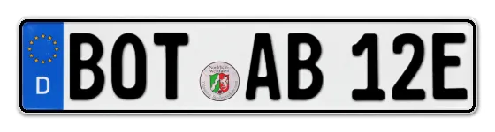 E-Kennzeichen BOTtrop online bestellen