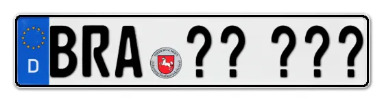 Wunschkennzeichen Brake reservieren