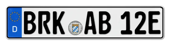 E-Kennzeichen BRücKenau online bestellen