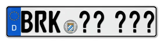 WunschKennzeichen Brückenau Wunschkennzeichen Brückenau reservieren