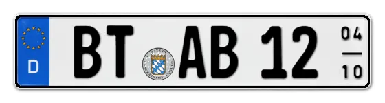 Saisonkennzeichen BT für BayreuTh online bestellen