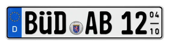 Saisonkennzeichen BÜD für BÜDingen online bestellen