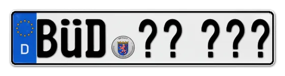 Wunschkennzeichen BÜdingen reservieren