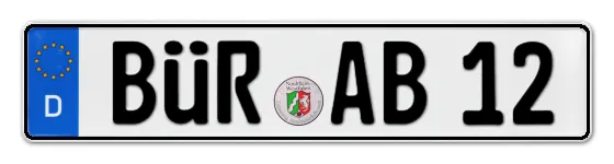 Kennzeichen BÜRen bestellen