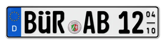 Saisonkennzeichen BÜR für BÜRen als Wunschkennzeichen online bestellen