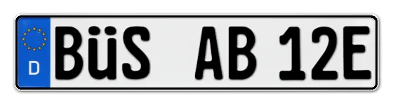 E-Kennzeichen BÜSingen online bestellen