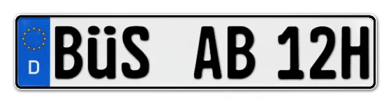 H-Kennzeichen BÜS online bestellen