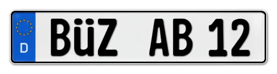 Autokennzeichen BÜtZow